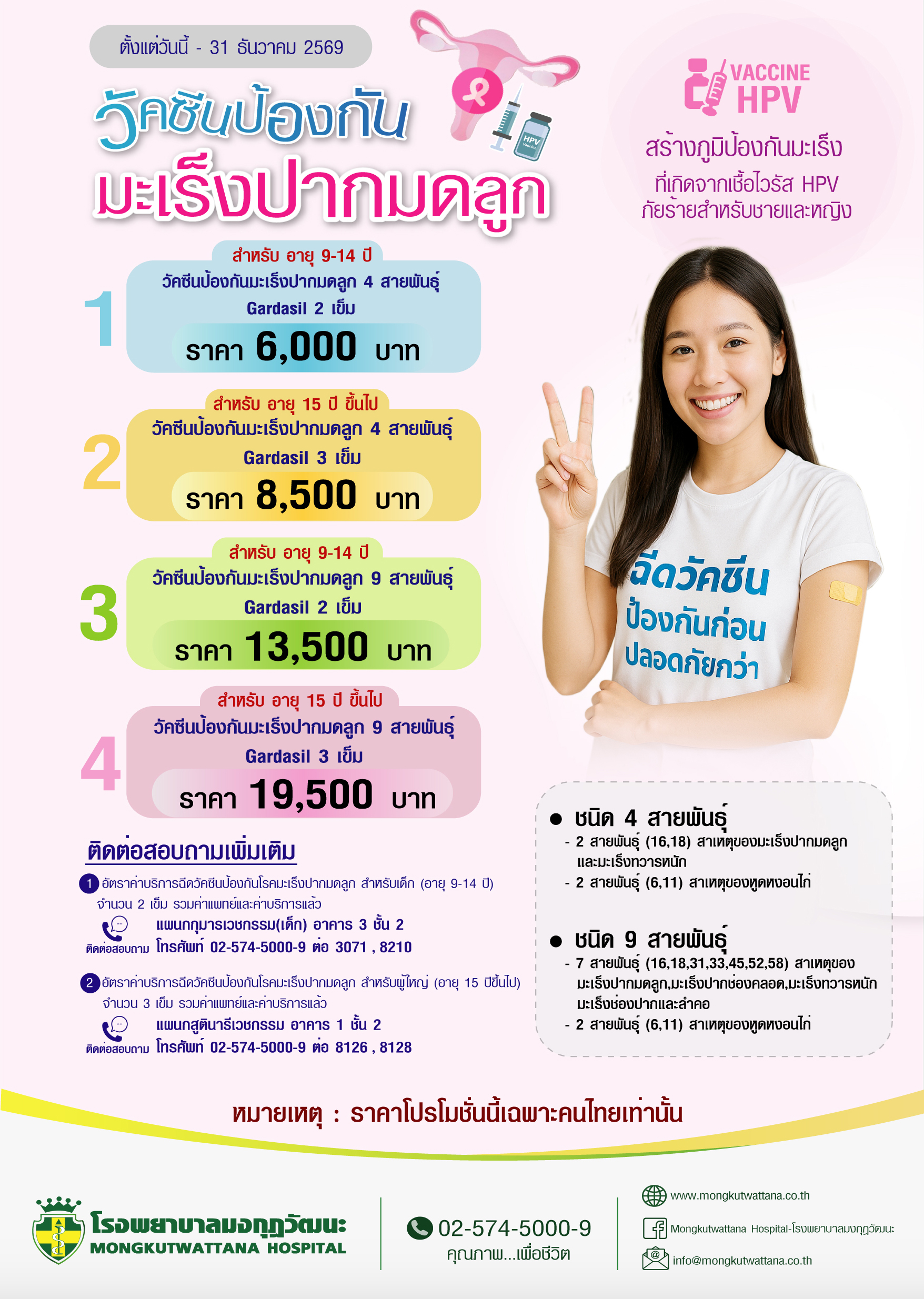 วัคซีนป้องกันมะเร็งปากมดลูก